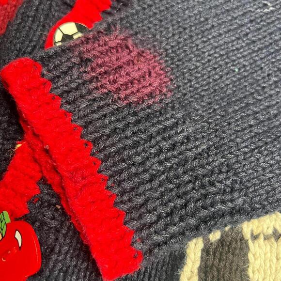 VTG 1993 The Eagle’s Eye Homecoming Cardigan Sweater M Cheerleader School Theme - Picture 7 of 12